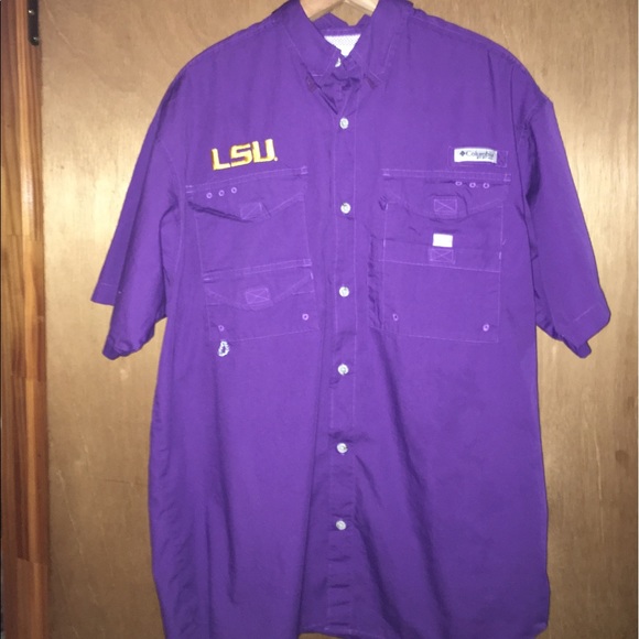 Columbia Other - Columbia PFG LSU TIGERS Short Sleeve Shirt Medium